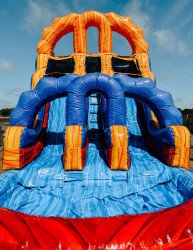 1820foot20water20slide 1684166020 18 Foot “DUAL”ing Dragons Dry Slide