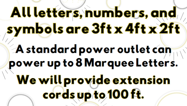 marquee letter requirements Light It Upstate