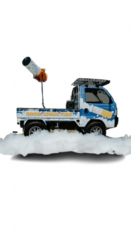 Bubble Truck Foam Party (30 mins=$400, 1 hr=$500, 2 hr=$650)