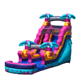 16ft Miami Vibes Dry Slide